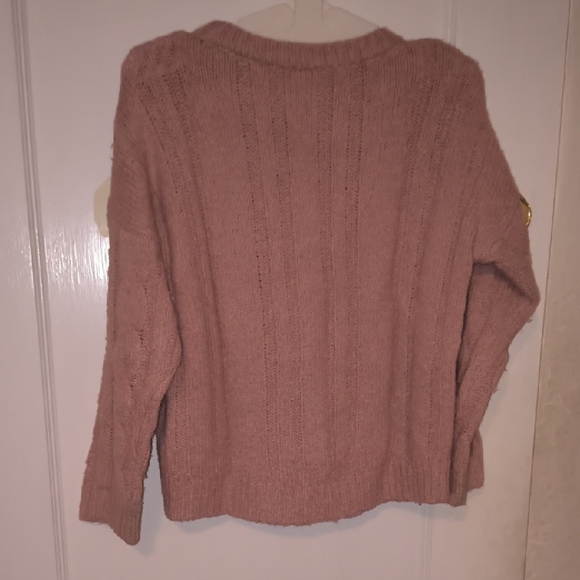 Abercrombie Kids | Blush Cable Knit Sweater - Picture 4 of 4